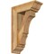 Ekena Millwork Balboa Traditional Rough Sawn Bracket w/ Offset Brace, Western Red Cedar, 6"W x 16"D x 24"H BKT0604X16X24BOA01RWR - alternate 1